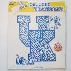 Vintage NEW Joy 1993 University of Kentucky UK Wildcats Iron On Transfer 8" x 7"